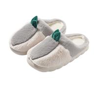 Generico Pantofole Peluche Donna Invernali Caldo Chiuse Davanti Pantofole Da Casa Peluche Comode Antiscivolo Ciabatte Da Camera Ospiti Memory Foam Elegante Scarpe Fuzzy Termiche Fluffy Sliders