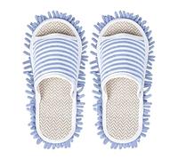 Generico Pantofole per scopa in microfibra - Lavabili rimovibili, scarpe da pavimento, detergente per polvere e sporco a lunga durata | Pantofole morbide e confortevoli per la camera da, il WC,
