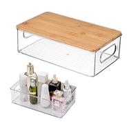 Generico Pantry Organizer Box - Contenitore Di Stoccaggio Degli Alimenti, In Trasparente | Vasca Per Cassa Cestino Da Cucina, Vassoio Porta Cassetto Durevole, Custodia Rastrellina P