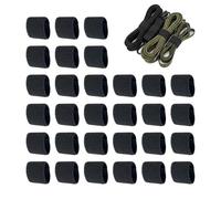 Generico Pants Belt Loops - 30 Piece Portable Elastic Nylon Sling Retainer Straps, Adjustable Waist Connector Set | Stretch Fastener Clips, Multipurpose Gear Organizer Bands, For Daily Use