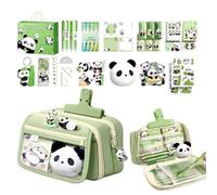 Genérico Papeleria Panda - Astuccio scolastico carino, capiente, design adorabile, utile in modo efficiente mantenendo tutto accessibile durante le giornate scolastiche complete, per la scuola