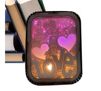 Generico Paper Dimmable Light, 3d Mood Desktop Lamp, Shadow Box Glow For Creative Nursery Accessories Long Lasting Application Professional Bedroom Supplies Daily Home Kit Modern Decor Accessory Unit