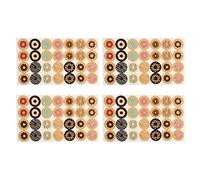 Generico Paper Hole Reinforcements - 7x11.8cm Self-adhesive Round Circles, Elegant Binder Reinforcement Circles - Space-Saving For Drafting Loose Notes Package Book Supplies Pricing Student Adults