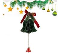 Genérico Paper Rustic Bells, Christmas Jingle Bells, Traditional Ornament For Holiday, Home Seasonal Decor, Garland Table Tree Door Garden Wall Store Classroom Workplace