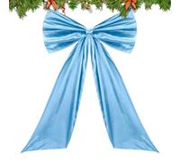 Generico Papillon pour sapin de Noël - Rubans Satin décoratifs géants, embellissement élégant pour Porte mur couronne clôture extérieur intérieur | Nœuds Satin, déco fête Salon Chambre