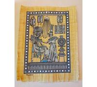 Generico Papiro egiziano originale realizzato e dipinto a mano in Egitto da uno dei migliori pittori misure 33x45 cm pittura a mano (33)
