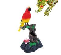 Generico Pappagalli controllati elettricamente - parlante con sensore sonoro interattivo, testa e corpo mobili realistici, per accessori in ABS Ornamento per la casa | per bambini Sal