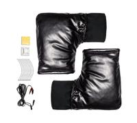 Generico Paracolpi Per Manubrio Da Moto Da Neve | Guanti Antivento 12V,Guanti Impermeabili Riscaldati Per Manubrio Moto - Per Inverno Motocicletta Manopole Ciclismo ATV Bici Auto Elettrica