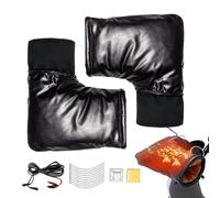 Generico Paracolpi Per Manubrio Da Moto Da Neve - Guanti Riscaldanti 12V | Guanti Per Manubrio Moto Impermeabili Con Temperatura Costante,Per Inverno, Scooter, Ciclismo, ATV, Bici E Per Clima Freddo