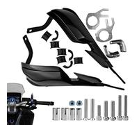 Generico Paramani Per Motoslitta - Kit Di Montaggio Per Motoslitta, Paramano Nero, Per Manubrio A Copertura Totale Antivento | Equipaggiamento Di Protezione Anticaduta, Paramani Per Motociclette Per