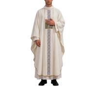 Generico Paramento Sacro da Prete Cattolico, Pianeta Liturgica a Colori Contrastanti per Sacerdoti,Comodo Elegante Tempo libero Festivalmente Abito da Celebrante per Messe e Cerimonie in Chiesa