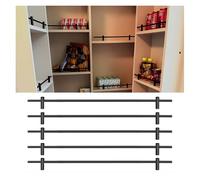 Generico Parapetto di Protezione per Ripiani da Cucina, Barra di Sicurezza in Lega di Alluminio per mobili, ringhiera Decorativa, Lunghezza Personalizzabile, impedisce la Caduta degli Oggetti, soluzi