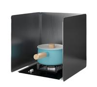 Generico Paraschizzi in Acciaio Inox a 3 Lati - Schermo antischizzi Pieghevole per fornelli, Isolamento Termico, Protezione di Sicurezza per la Cucina, Protezione Durevole Contro l'olio da Cucina