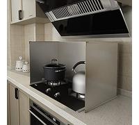 Generico Paraspruzzi d'olio, Paraschizzi in Acciaio Inox per fornelli, Protezione antischizzi per Cucina, Schermo antischizzi per Padella, Foglio antischizzi per Olio, (Dimensioni: 60 * 45 * 80 cm)