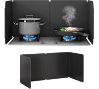 Generico Paraspruzzi d'olio, Protezione Anti-Schizzi - deflettore per Cottura, Strumento da Cucina per Isolamento Termico, Protezione Anti-Schizzi per friggere e Cucinare (Nero, 60x45x90 cm)
