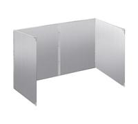 Generico Paraspruzzi per Olio, deflettore antispruzzo Rinforzato Resistente alle Alte Temperature per Piani Cottura, Piastra Posteriore in Acciaio Inox a Doppia Faccia (Dimensioni: 2 Lati - 50x50 cm)