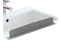 Generico Paraspruzzi per Vasca da Bagno - Striscia di Tappo 'Acqua in Silicone, Bordo Flessibile per Barriera Doccia, Paraspruzzi per Bancone del Bagno, Guarnizione Anti-traboccamento | Protezione