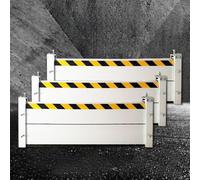 Generico Paratia Antiallagamento,Alluminio Paratie Antiallagamento, Barriera Antiallagamento Dotato di Striscia di Tenuta, per Garage, Fabbriche, Metropolitane,001,200 * 20CM