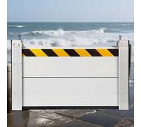 Generico Paratia Antiallagamento per Garage Riutilizzabile Barriera Contro Le Inondazioni Porta Alluminio Barriera Anti Allagamento per Garage, Fabbriche, Metropolitane,External,210 * 40cm