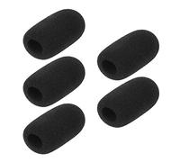 Generico Paraventi per microfono Coperture in schiuma a spalla e cuffia riducono rumori di respiro vento ambientali confezione da 5 pezzi