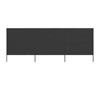 Generico Paravento a 3 Pannelli in Tessuto 400x160 cm Antracite,Casa e Giardino,Prato e Giardino,Vita all'aperto,Ombrelloni e parasole-47150