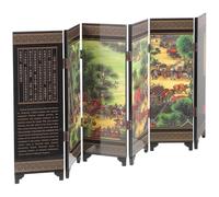 Generico Paravento Miniatura in Stile Cinese, Divisorio da Scrivania Pieghevole in Materiale Stabile, Decorazione per Camera da Letto e Ufficio
