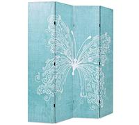 Generico Paravento Pieghevole 160x170 cm Stampa Farfalla Blu,Separè-245886