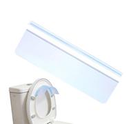Generico Pare-éclaboussures De Toilettes - Feuille De PVC + Bande De Caoutchouc, Déflecteur D'urine De Salle De Bain Réutilisable Et Facile À Nettoyer| Bouclier De Toilettes Anti-éclaboussures