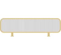 Generico Pareti divisorie in Vetro (divisori per Ambienti) - Eleganti divisori in Ferro Dorato - Pannelli divisori in Vetro di Design per banconi di Sale da Pranzo, uffici, ristoranti e Hotel (50x70