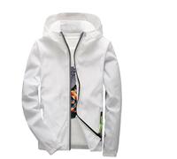 Generico Parka Uomo Invernale Cappotto Giubbotto Running Giacca Da Lavoro Militare Impermeabile Primavera Autunno Elegante Con Cappuccio Pioggia Giubbotti Lungo Lunga Bianco 7XL