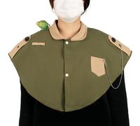 Generico Parrot Shoulder Protector, Bird Poop Catcher Diaper Pad Shawl, Anti-Scratch Wearable Training Cloth with Handy Pocket for Macaws, Cockatiels, Conures, and Sunbirds Handling Sessions