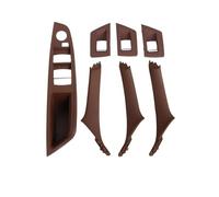 Generico Parti decorative Maniglia Porta Interna Auto Con Guida A Sinistra In Fibra Carbonio Per Serie 5 F10 2010-2017 F11 520d 525d 530d 535i Copertura A Tirante Pannello Interno(LHD Red)