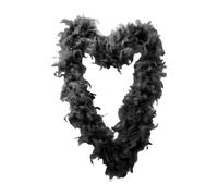 Generico Party Boas - 2 Yards Long Fancy, Lightweight Black Costume Accessory for Women Adults Dancer Performer, Soft and Material with Elegant Design, Party Scarf Fashion Accessory for Performance