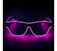 Generico Party Glasses, Neon Eyewear, 6.3x2.05 Inches, Costume Shades, Flashing Luminous for Birthday, Pool, Cosplay, Halloween Party, Dance, Wedding, Festival, Decorations, Kids, Home