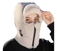 Generico Passamontagna con Cappuccio Termico - Copri Orecchie Resistente al, Velo Facciale Integrato con Ghetta per Il Collo, Copricapo Invernale Isolato in Pile, Protezione dal Clima Freddo