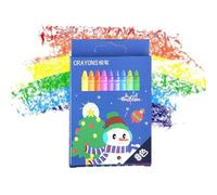 Generico Pastelli Da Colorare - Natale 8 Pezzi Forniture Per Arte - Kit Di Pastelli Da Colorare Per Bambini Della Scuola,Per Pittura Progetti Artigianato Scuola Asilo Viaggio Casa Ragazzi Ragazze