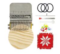 Generico Patch Maker - Kit Per Principianti Di Maglieria Con 10/28 Uncinetti | Set Portatile Per Creazione Toppe, Riparazioni & Cucito | Include Macchina Per Maglieria, Attrezzi E Per Progetti Fai Da