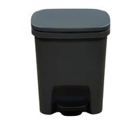 Generico Pattumiera con coperchio, pattumiera da cucina - Pattumiera rettangolare con chiusura ammortizzata a pedale, da cucina con coperchio a chiusura morbida, protezione dagli odori del cestino de