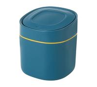 Genérico Pattumiera per scrivania | Cestino da ufficio con coperchio a pressione, organizer compatto per cosmetici e stoccaggio domestico, per bagno, camera da e studio