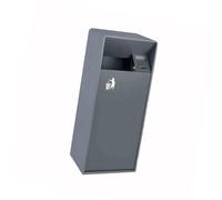 Generico Pattumiera verticale esterni, pattumiera grande capacità e posacenere pavimento, for marciapiedi, hotel, uffici, giardini, aree panoramiche(Color 6,36x28x88cm)