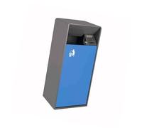 Generico Pattumiera verticale esterni, pattumiera grande capacità e posacenere pavimento, for marciapiedi, hotel, uffici, giardini, aree panoramiche(Color 4,32x25x76cm)