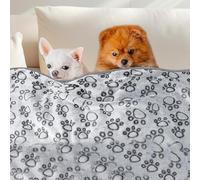 Generico Paw Pet Blanket - Cloth 40.94 Inch | Dog Blanket Washable with Puppy Bed Blankets, Blanķet for Dogs and Cats | Waterproof Dog Blankets Washable Warm Soft Sleep Mat for Small Medium Pet Cat