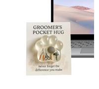 Generico Paw Print Pocket Pet Grooming Decorative Ornament Small Hanging Size for Display Resin Craft Motivational Animal Lover Collectible Perfect Present for Family and Friends