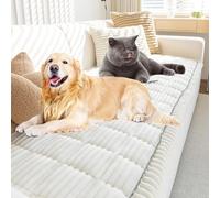 Generico Pawcart Couch Cover, Paw Lounge Plush Pet Couch Cover, Pet-Friendly Non-Slip Washable Couch Protector, Ultra-Soft Fluffy Plush Sofa Protector for Dogs Cats (White,27.6 × 36 in)