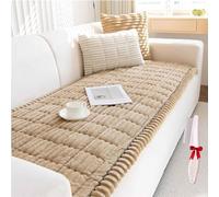 Generico Pawcart Couch Cover,Ultra-Soft Fluffy Plush Sofa Protector, With Cushion Cover,Anti-Static Non-Slip Washable Thickened Pet Hair & Scratch Resistant (Khaki, 70x180cm(27.6" x 70.9"))
