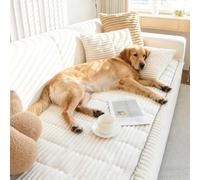 Generico Pawcart Couch Cover, Washable Non-Slip Sofa Cover Fuzzy Couch Cover for Pet, Ultra-Soft Fluffy Plush Sofa Protector for Home Dog and Cat (Light Gray,28 x 36 in)