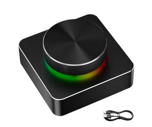 Genérico Paya di controllo del volume wireless: Dispositivi esterni per PC, Pulsanti di retroilluminazione RGB, Strumenti programmabili, Giochi, Home Cinema, distribuzione, riunioni, pratiche