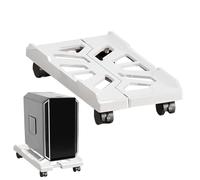 Generico PC Stand - Adjustable Mobile CPU Stand Under Desk | Ventilated Computêr Tower Stând | Tower Stands | Computer Host Bracket | Computer Floor Stands With Rolling Caster Wheels | PC Floor Riser
