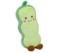 Genérico Pea Plush - 10,24 pollici Pea Plush Toy Cartoon Cute Soft Home Decor, Peaa Pod Pillow Toy For Thanksgiving New Year Reading Sitting Sleeping Massage Game Divano TV Chair Couch Floor Desk