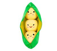Generico Pea Pod Pillow - Adorable Green Bean Shape Toy, Premium cozys Material Smooth Touch, Charming Couch Decor Accessory Relaxing Support Cushion | Ideal for Children Home Lounge Present